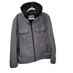 Levi's Hooded Water Resistant Trucker Jacket Size XXL